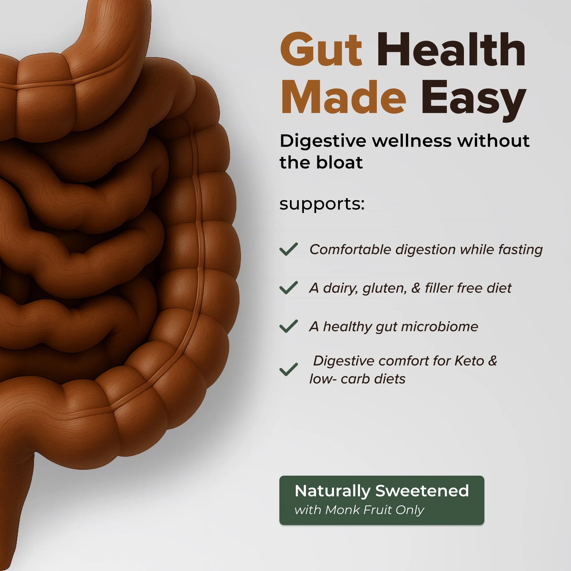 Listing tile: a digestive tract carved from wood for gut health made easy